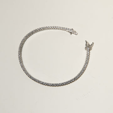 Brazalete Tennis Plata 1.0