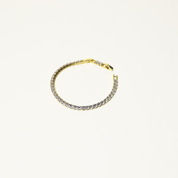 Brazalete Tennis Basic Gold