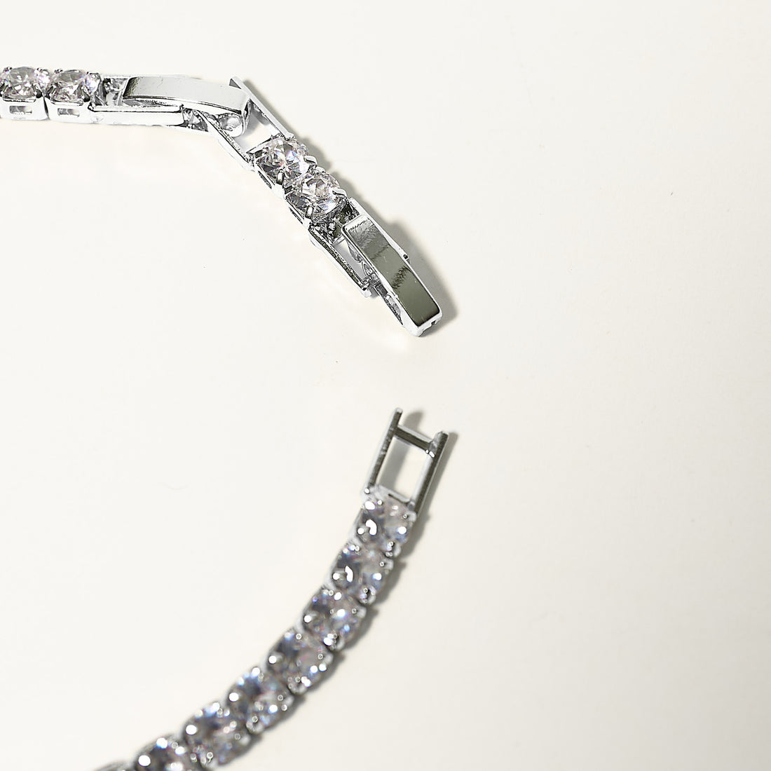 Brazalete Tennis Basic Silver
