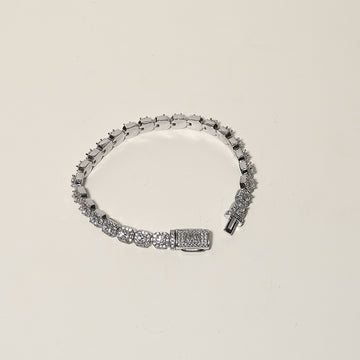 Brazalete Cuban Tennis Siver 8mm