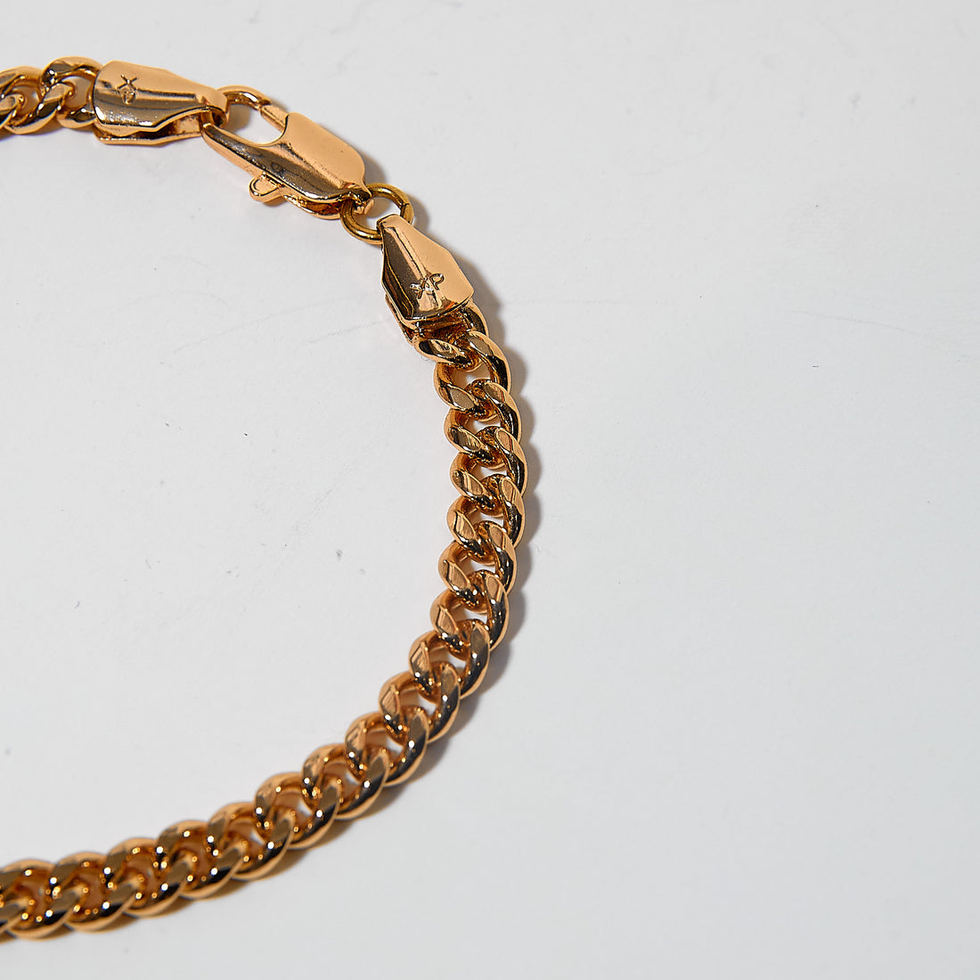 Brazalete Cuban Basic Gold Rose