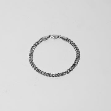 Brazalete Mini Cuban Silver