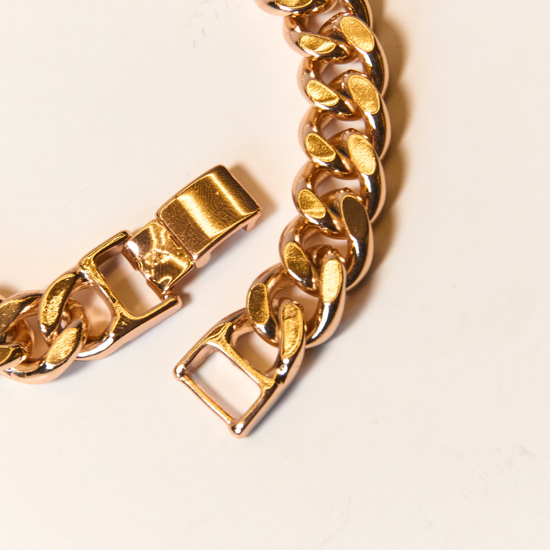 Brazalate Cuban Link Classic Rose Gold