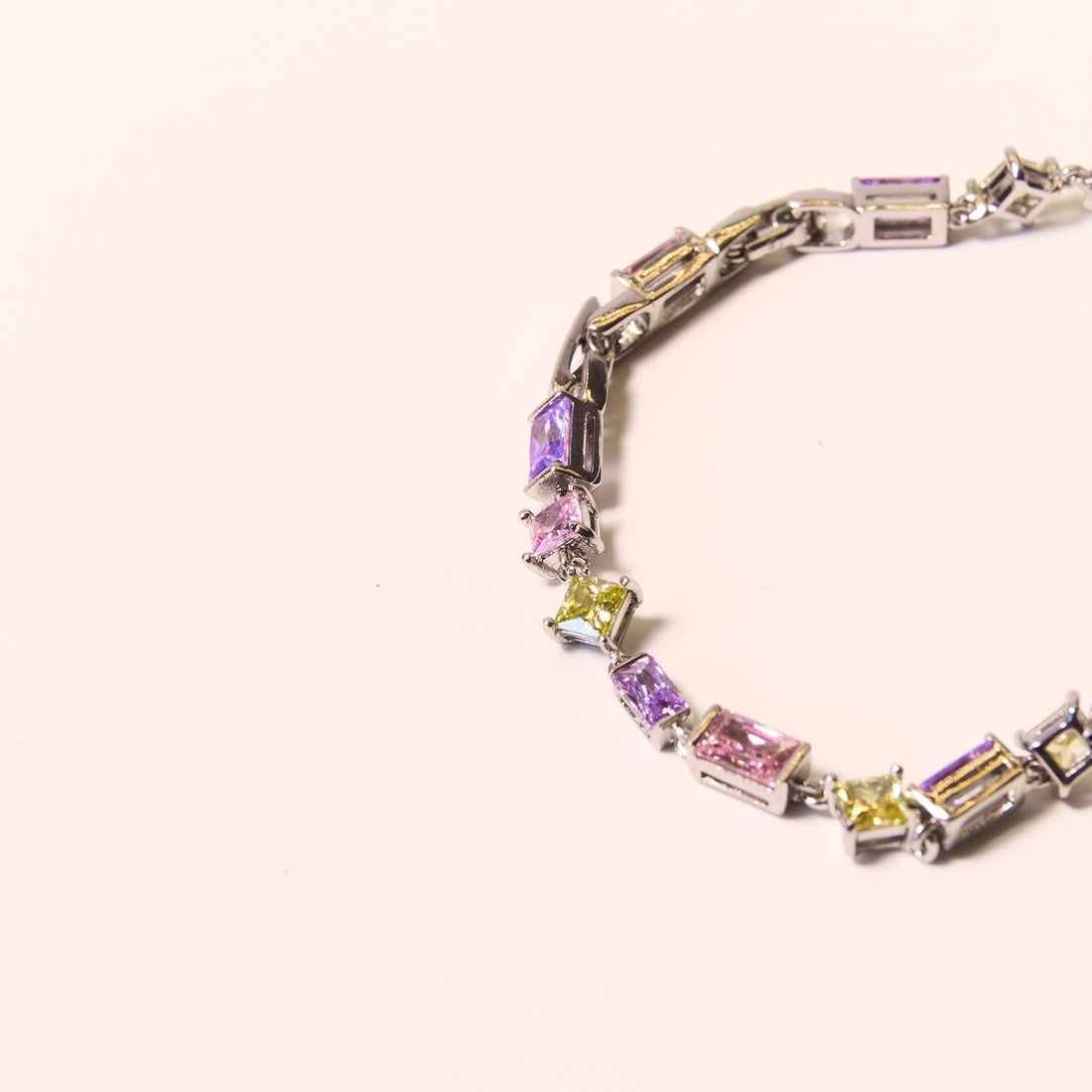 Brazalete Tennis Colors Silver 2.0