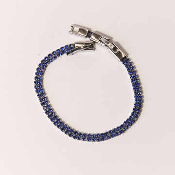 Brazalete Double Tennis Blue