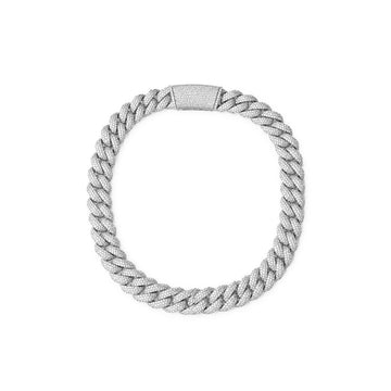 Cadena Cuban prong Silver 20mm