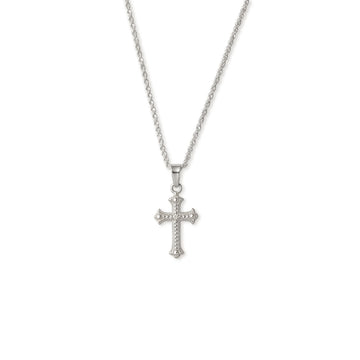 Cadena Dije Cruz Vintage Plata 925
