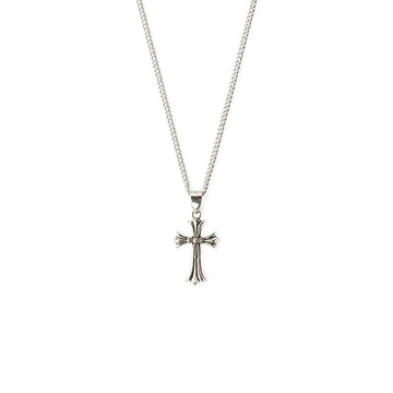 Cadena Dije Cruz Shadow Plata 925