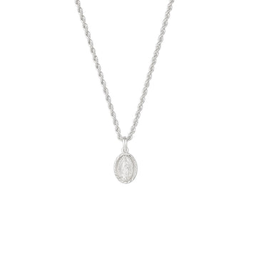 Cadena Dije Virgen Guadalupe Classic Plata 925