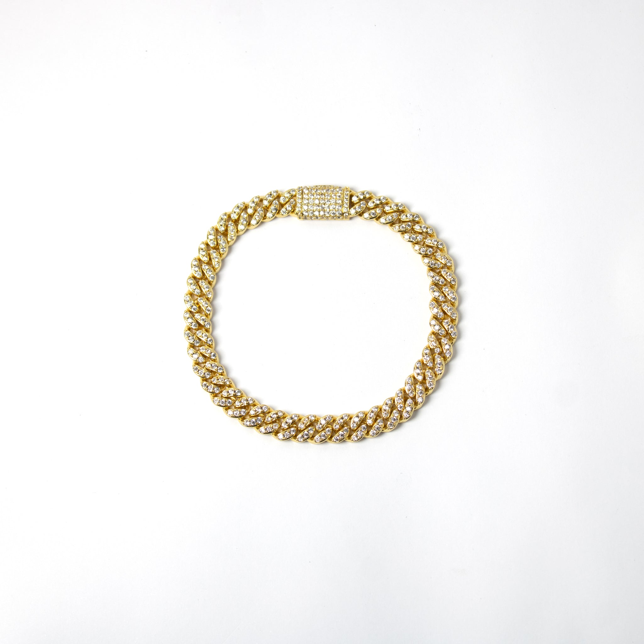 Brazalete Cuban de 8mm Gold