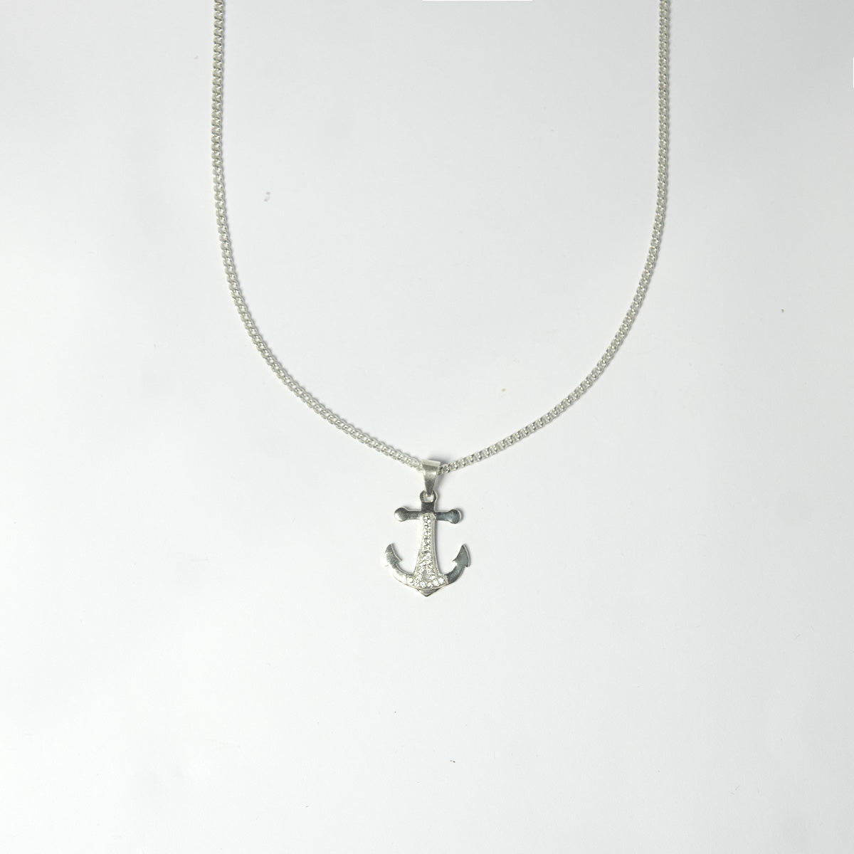 Cadena Dije Ancla Plata 925
