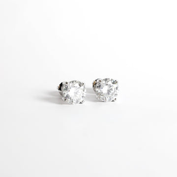 Arete Mini 2.0 Moissanita Plata 925