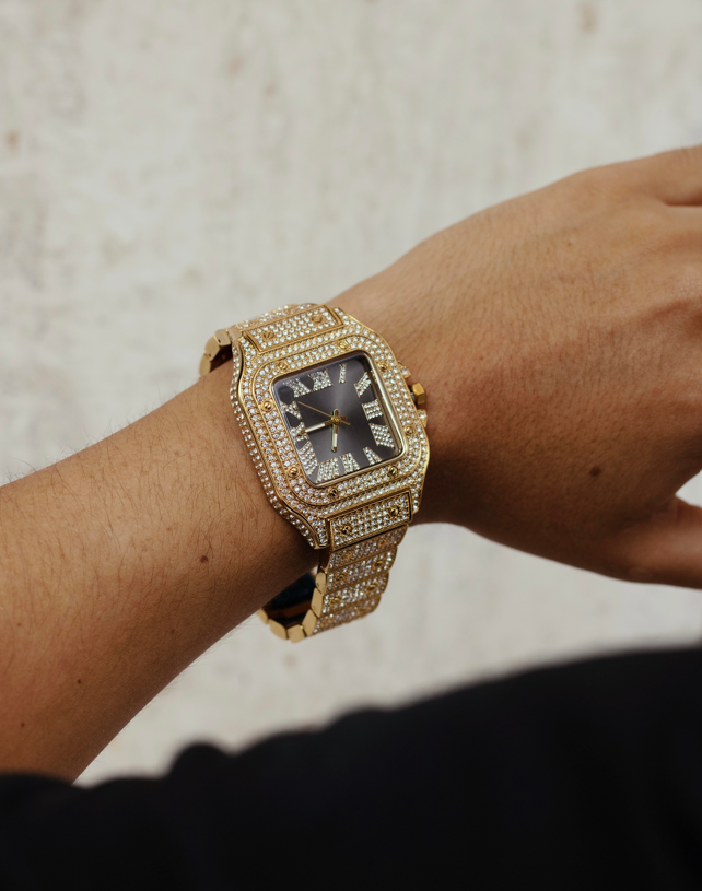 Reloj Iced Gold Black