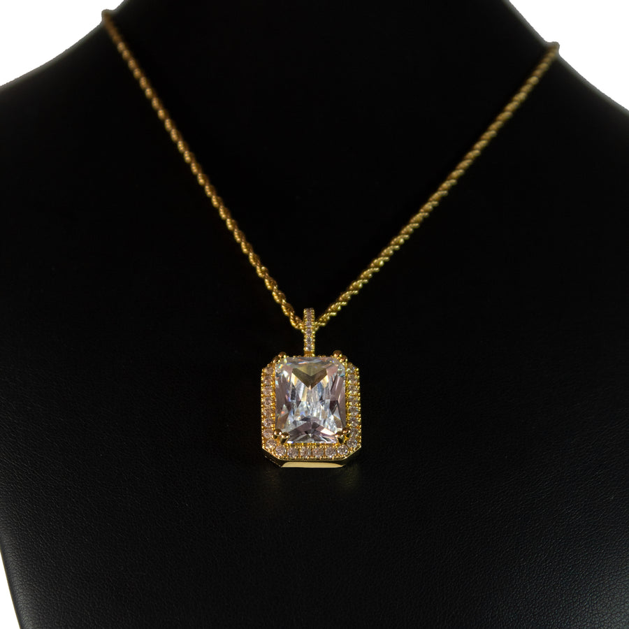 Cadena Gema Gris 18k