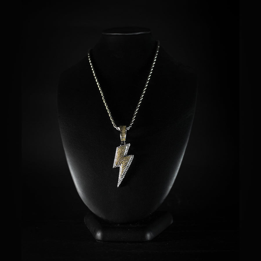 Cadena Rayo Ice Doble Color 18k
