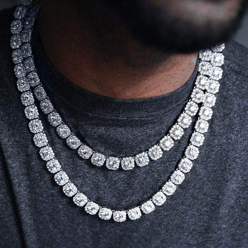 Cadena Cuban Tennis Silver Ice