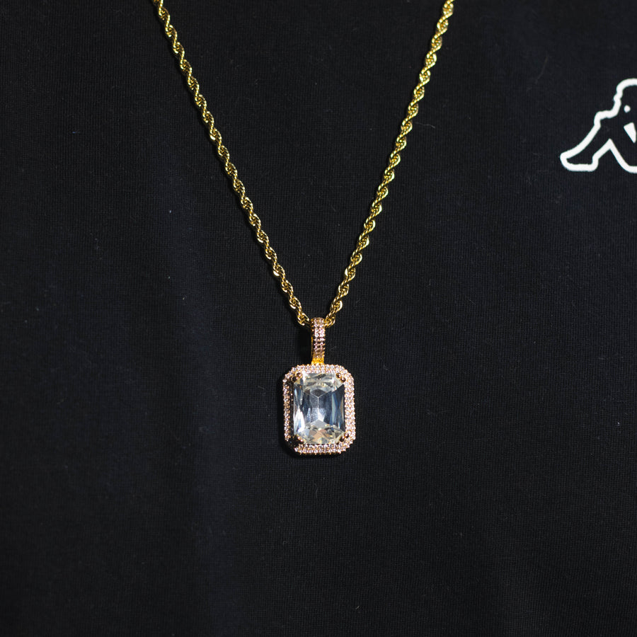 Cadena Gema Gris 18k
