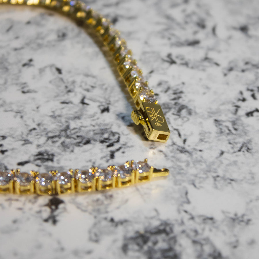 Pulsera Tennis 4mm Gold