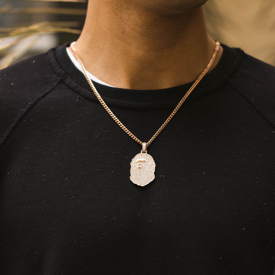 Cadena Bape Gold Rose 18k
