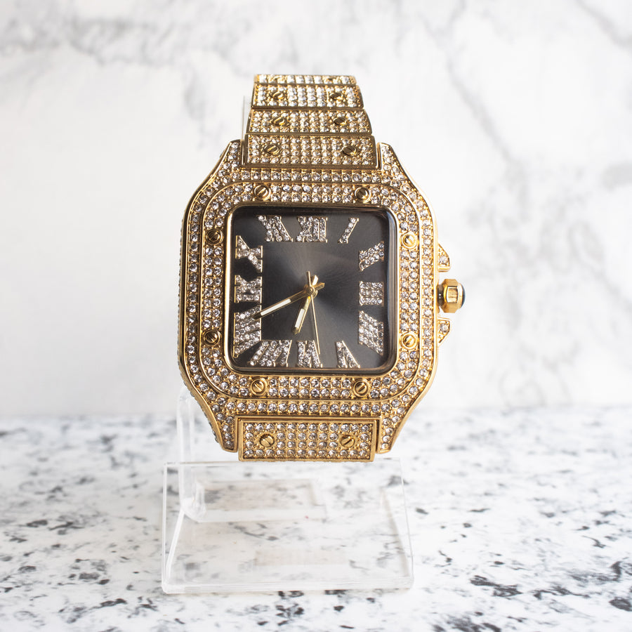 Reloj Iced Gold Black