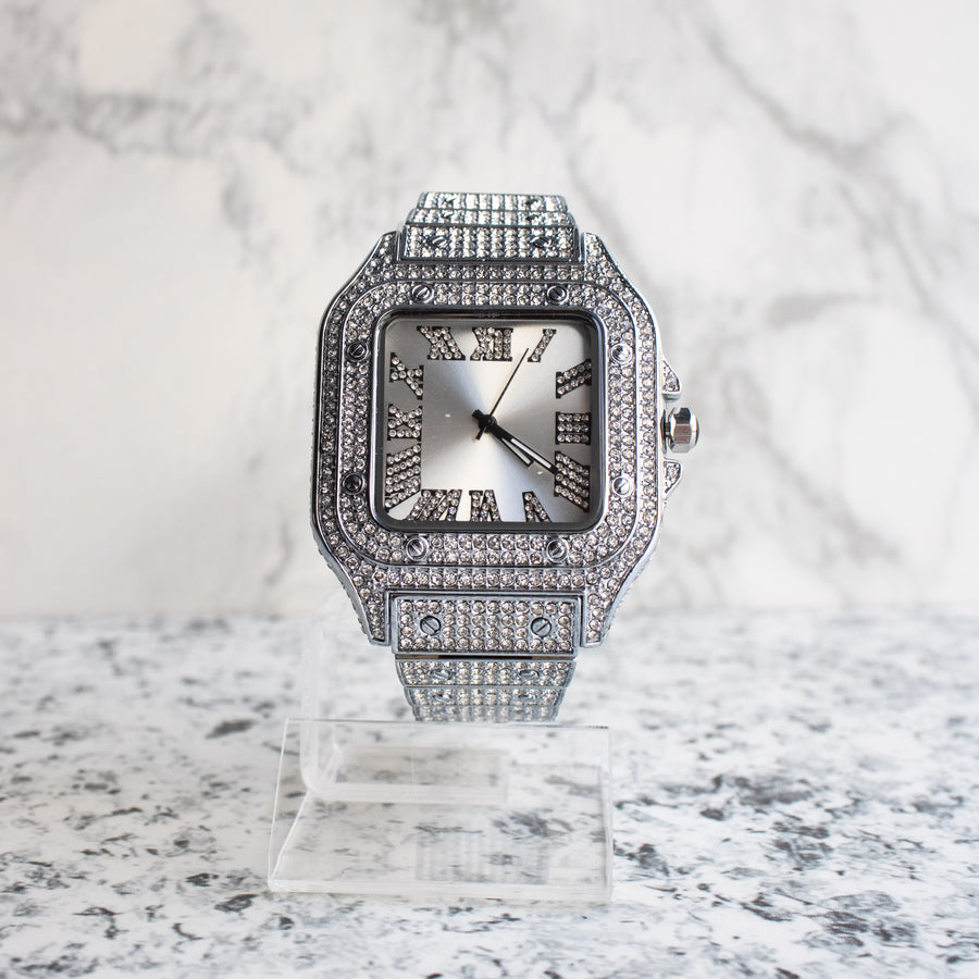Reloj Iced Silver Blanco