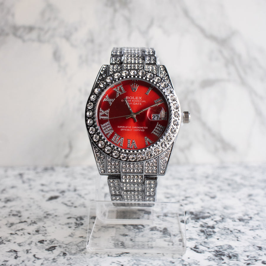 Reloj Rx Silver Red