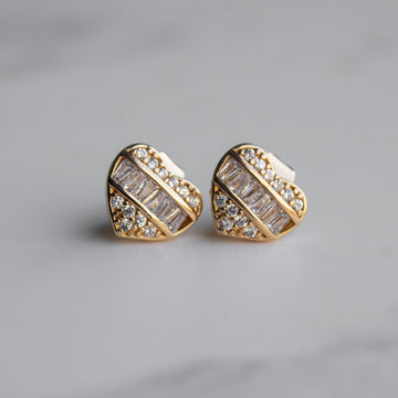 Arete Cuadrado Iced 18k