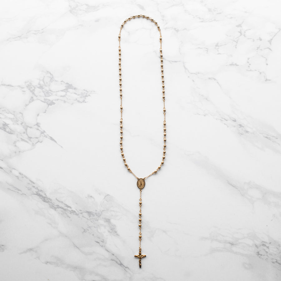 Cadena Rosario Gold 18k