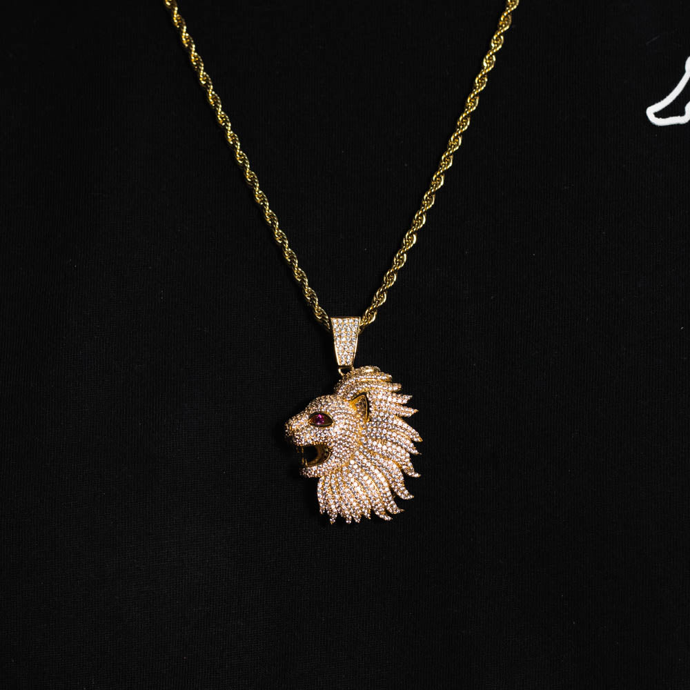 Cadena Lion Gold Ice 18k