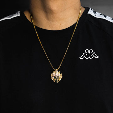 Cadena Vegetta Gold Ice 18k