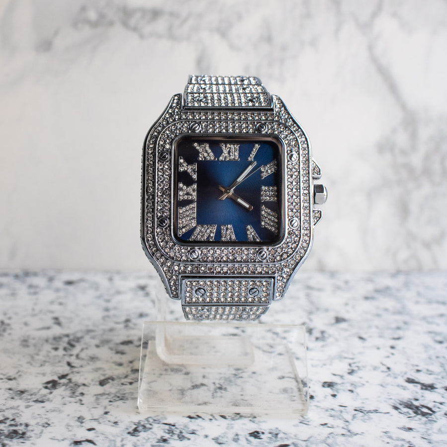 Reloj Iced Silver Blue