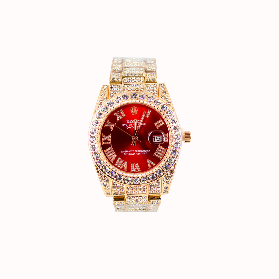 Reloj Iced Rojo 18k